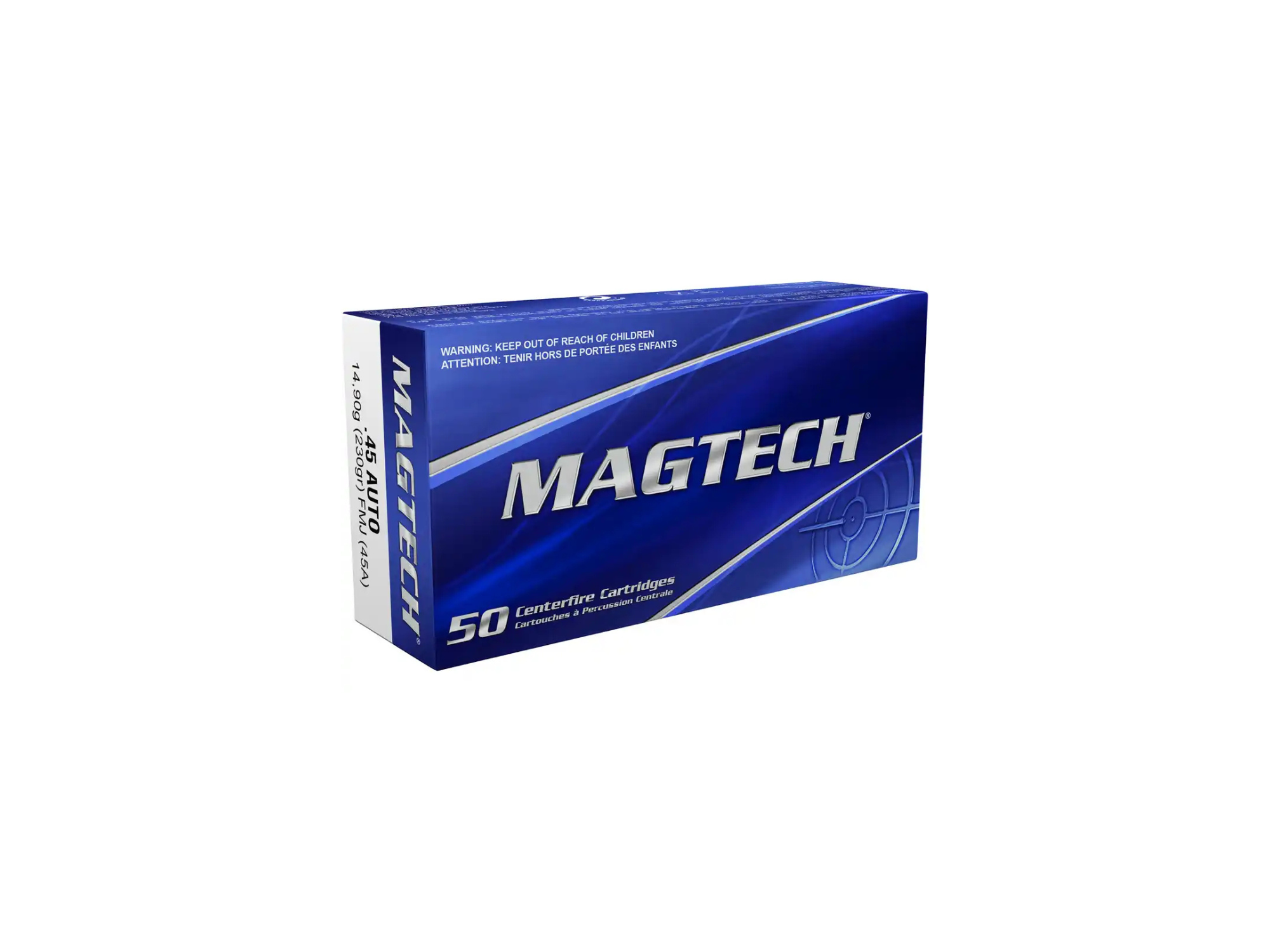Magtech .45 ACP Vollmantel 14,9g230grs.