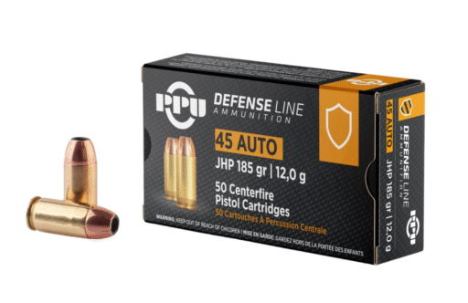 PPU .45ACP Defense 185gr 12,0g JHP